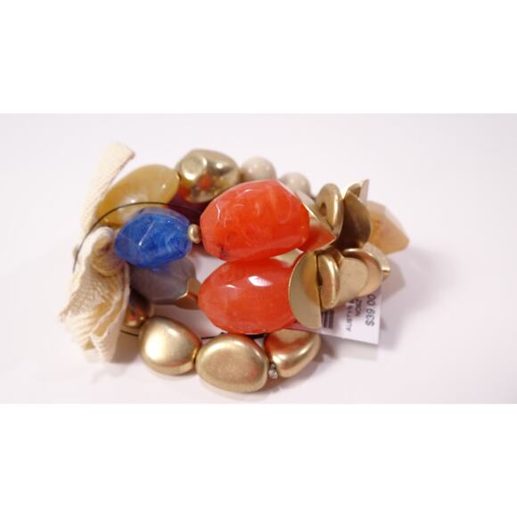 Chico's Women's Multi Color Gemstone Austyn Stretch Bracelet NWT 39 - Picture 9 of 12